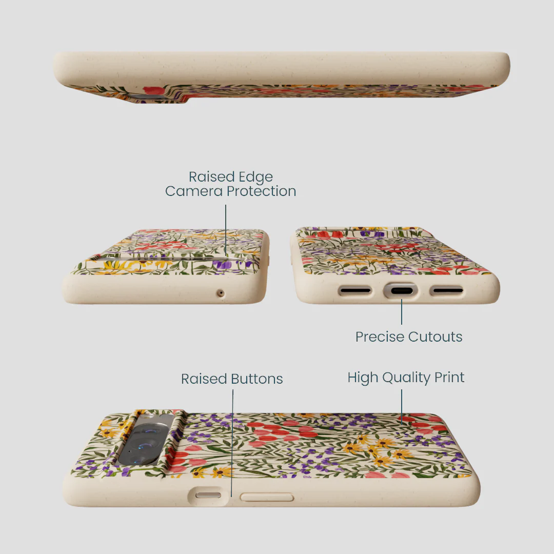 Seashell Flower Field Google Pixel 8 Pro Case - Image 3