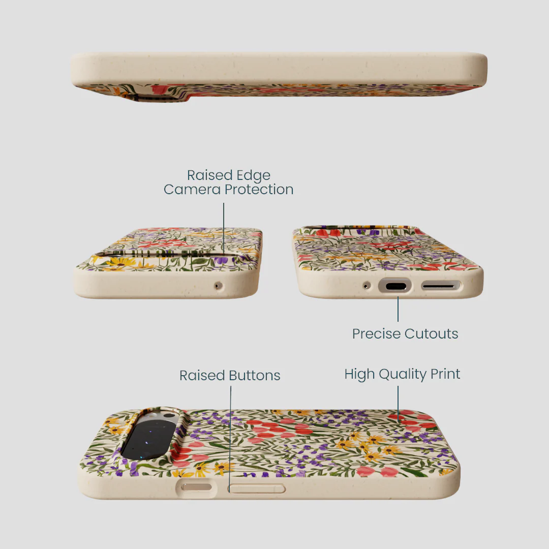 Seashell Flower Field Google Pixel 9/9 Pro Case - Image 3