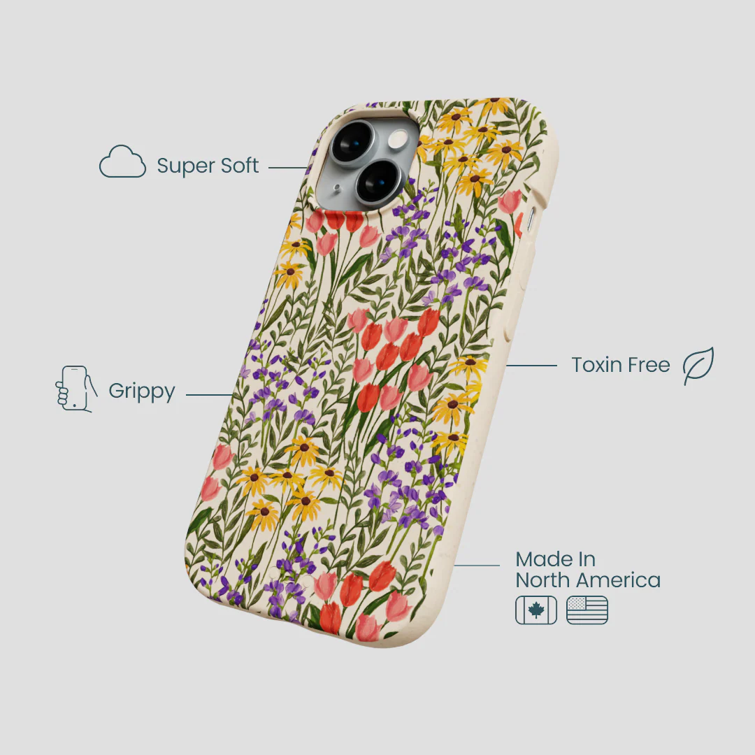 Seashell Flower Field iPhone 14 Case - Image 4