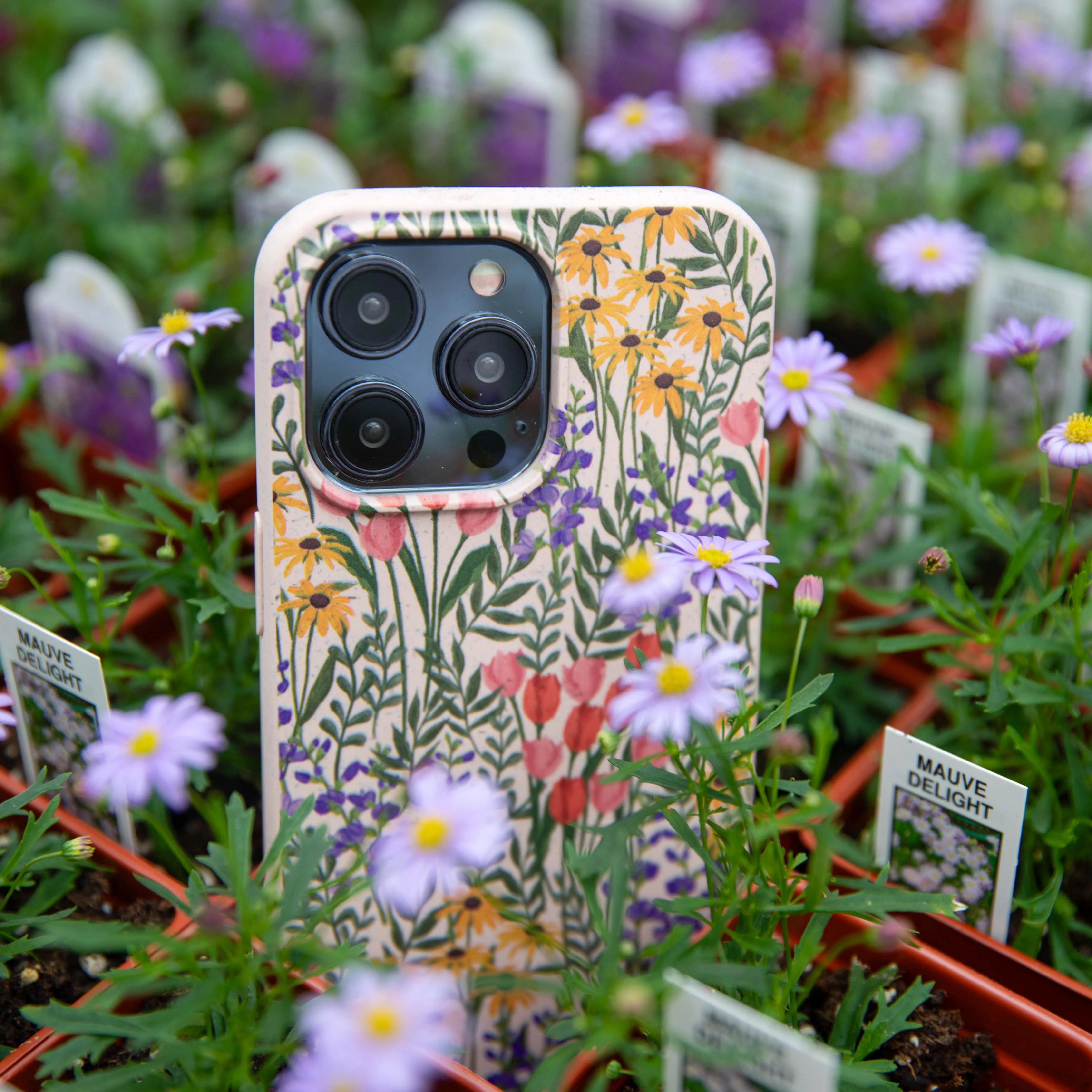 Seashell Flower Field iPhone 14 Case - Image 6