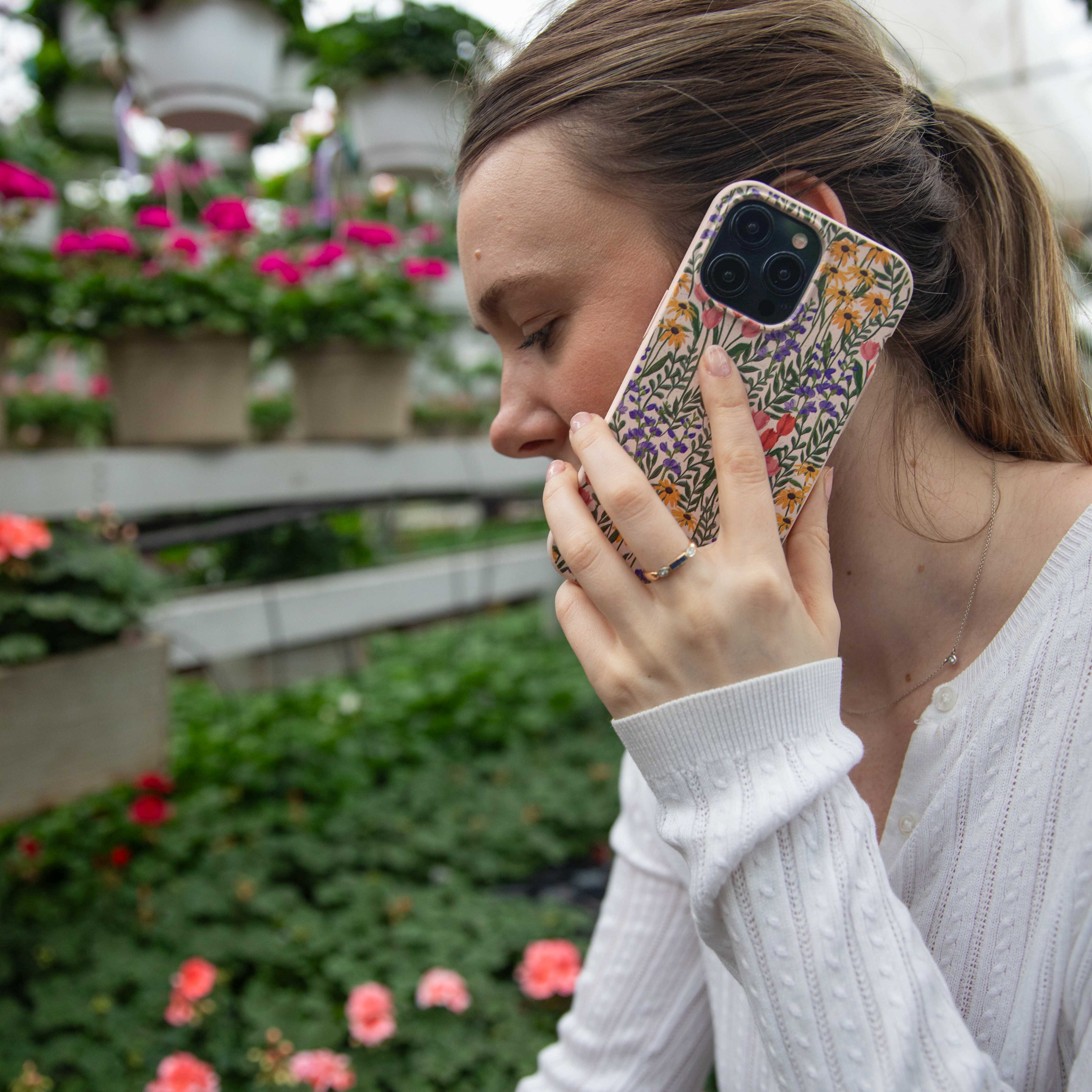 Seashell Flower Field iPhone 14 Pro Max Case - Image 11