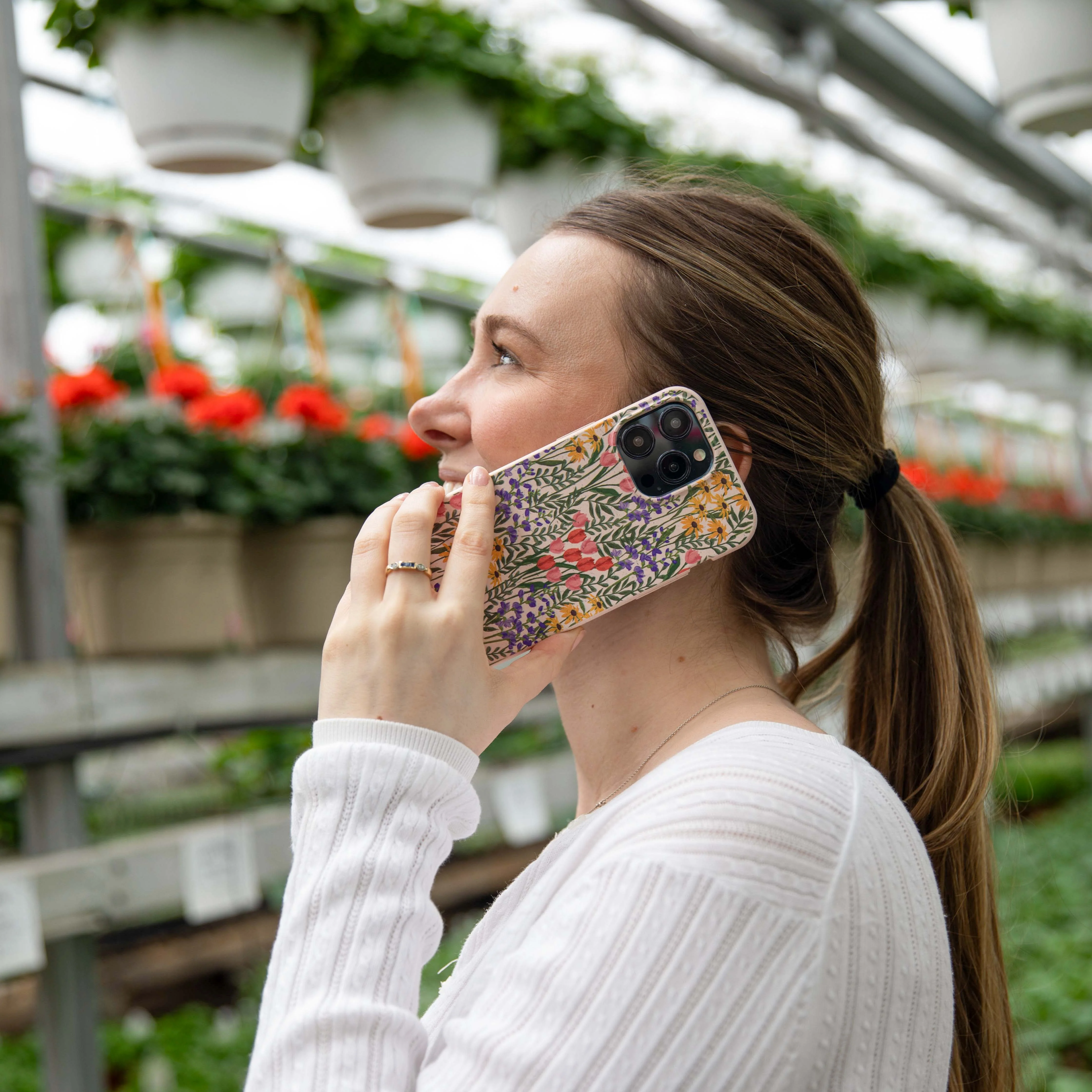 Seashell Flower Field iPhone 14 Pro Max Case - Image 12