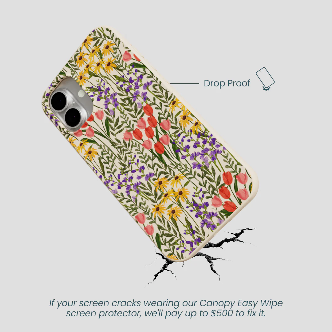 Seashell Flower Field iPhone 16 Plus Case - Image 5