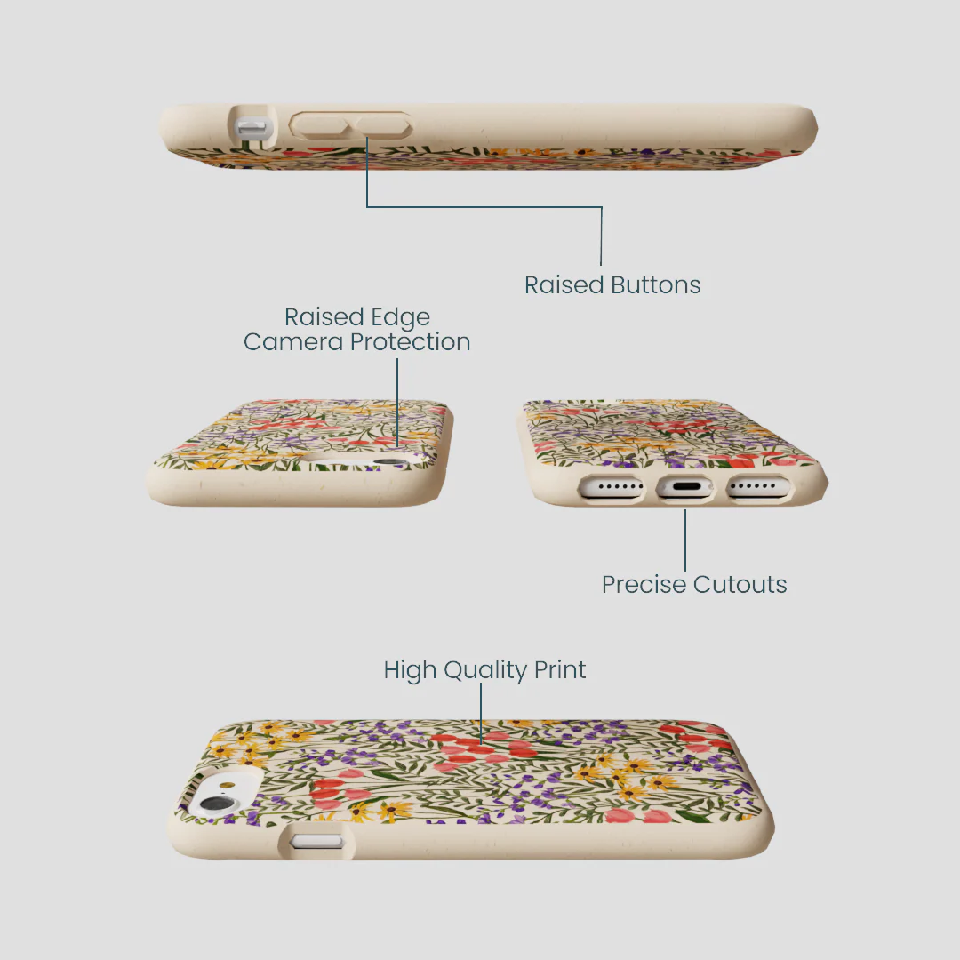 Seashell Flower Field iPhone 6/6s/7/8/SE Case - Image 3