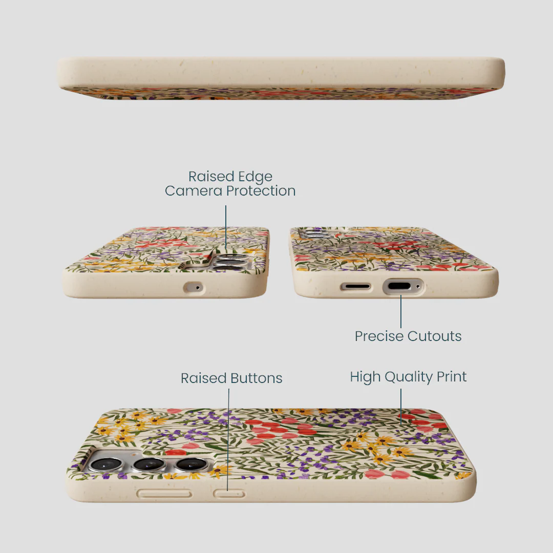 Seashell Flower Field Samsung Galaxy S25+(Plus) Case - Image 3