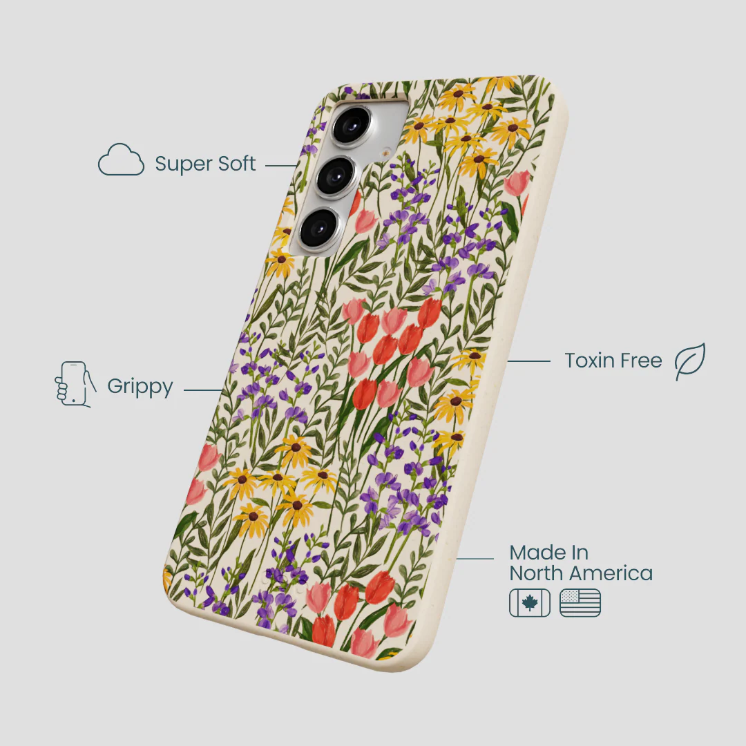 Seashell Flower Field Samsung Galaxy S25+(Plus) Case - Image 4