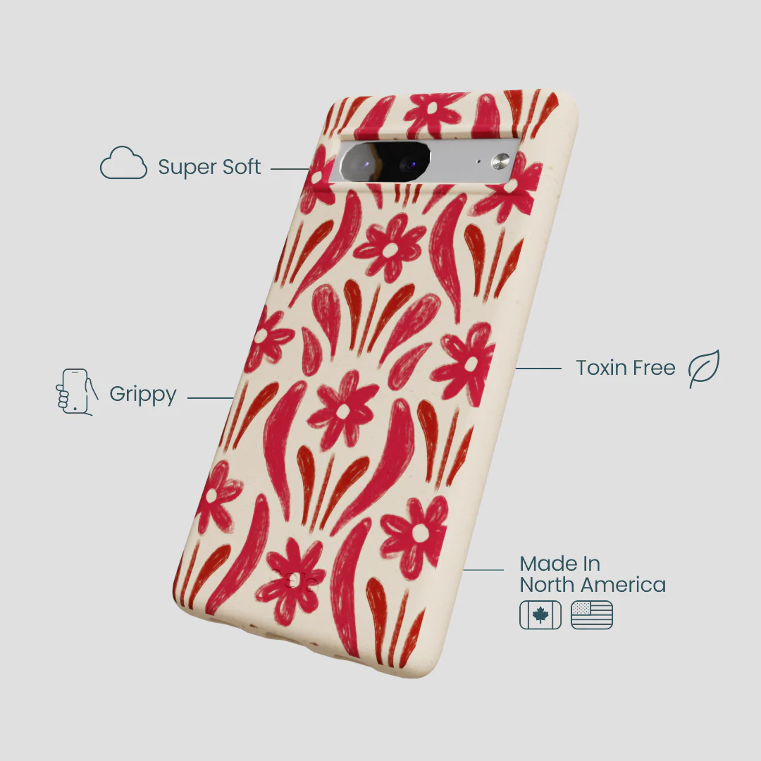Seashell Flower Stack Google Pixel 7a Case - Image 4