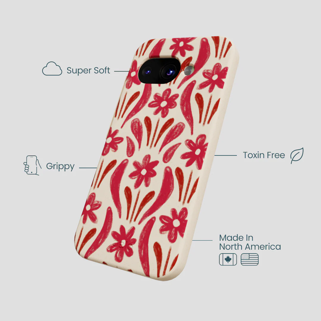 Seashell Flower Stack Google Pixel 9a Case - Image 4
