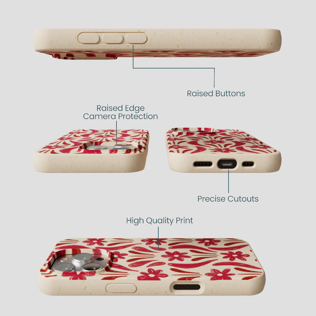 Seashell Flower Stack iPhone 16 Pro Case - Image 3