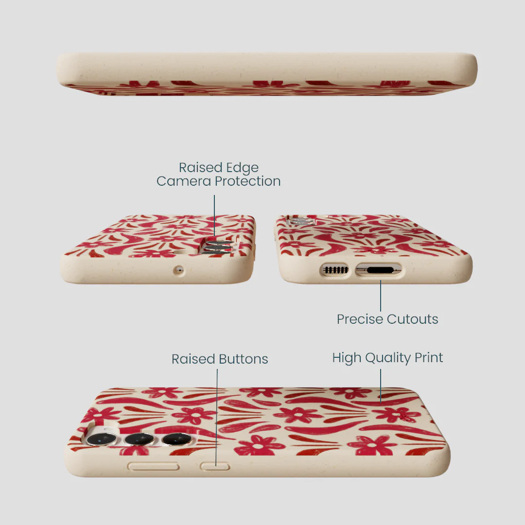 Seashell Flower Stack Samsung Galaxy S23+(Plus) Case - Image 3
