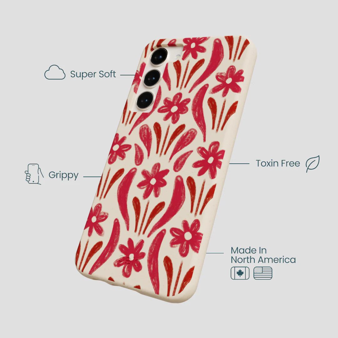 Seashell Flower Stack Samsung Galaxy S23+(Plus) Case - Image 4