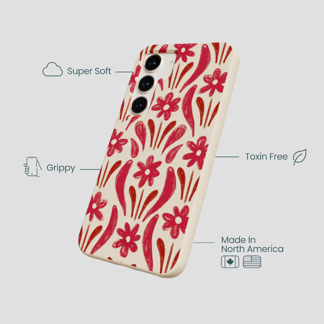 Seashell Flower Stack Samsung Galaxy S24 Case - Image 4