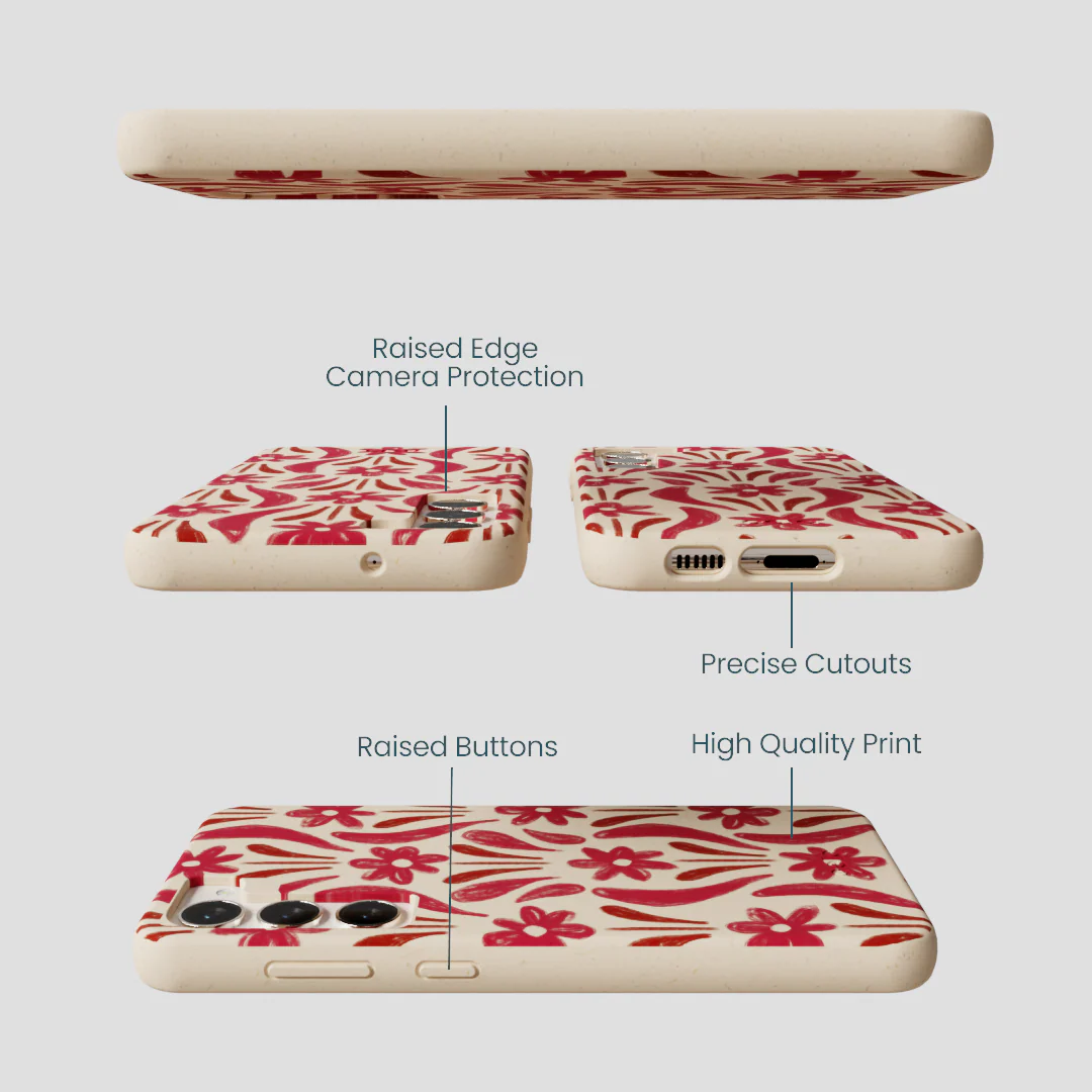 Seashell Flower Stack Samsung Galaxy S24+(Plus) Case - Image 3