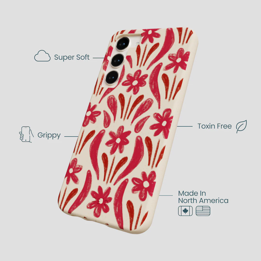 Seashell Flower Stack Samsung Galaxy S24+(Plus) Case - Image 4