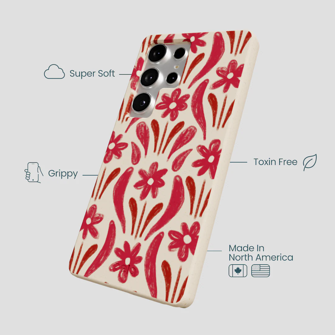 Seashell Flower Stack Samsung Galaxy S25 Ultra Case - Image 4