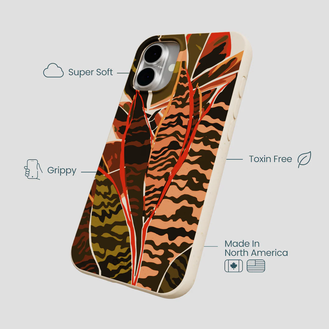 Seashell Foliage iPhone 16 Plus Case - Image 4