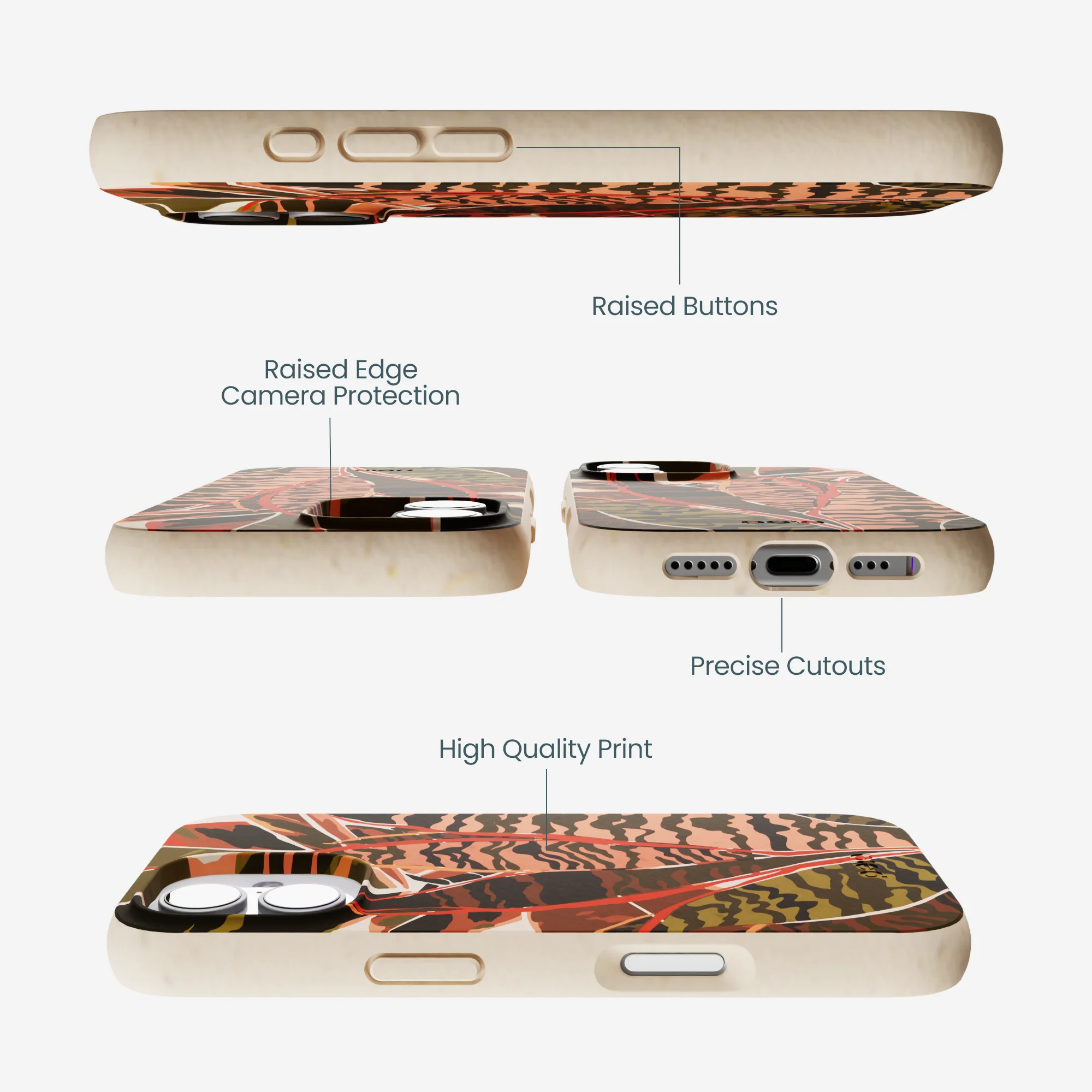 Seashell Foliage iPhone 17 Case - Image 3