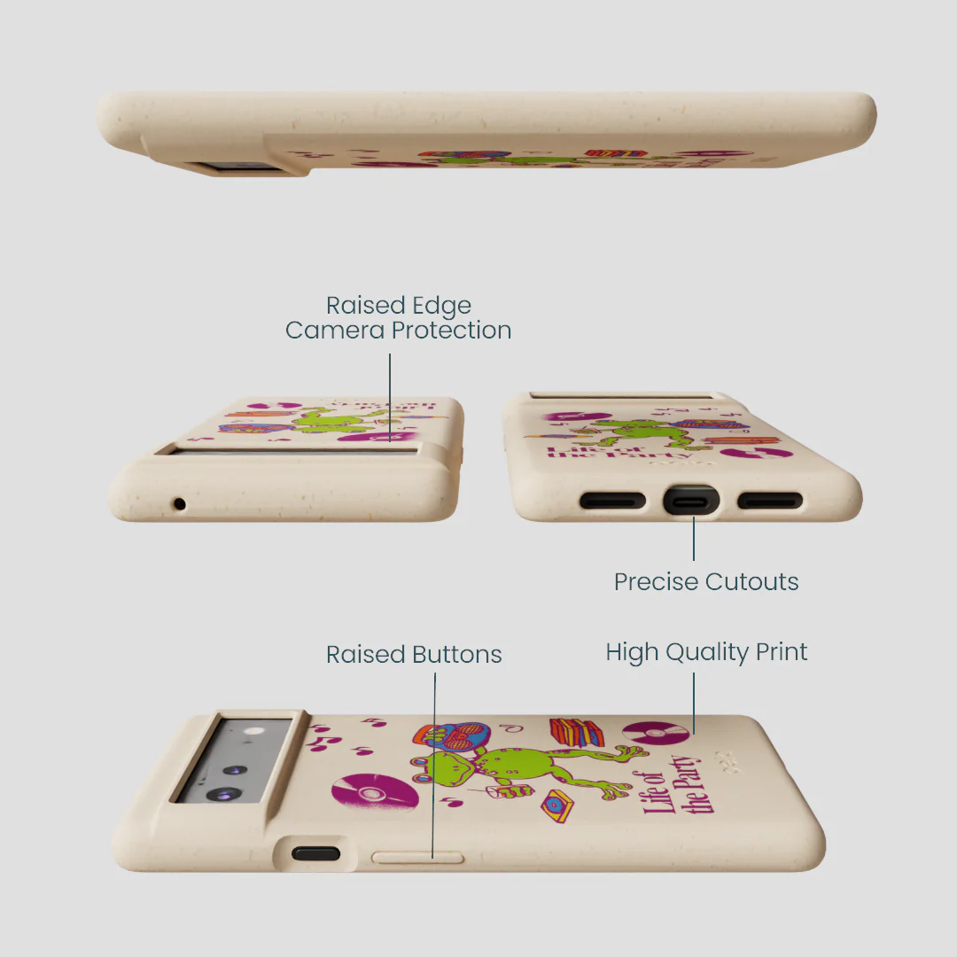 Seashell Frog Party Google Pixel 6 Case - Image 3