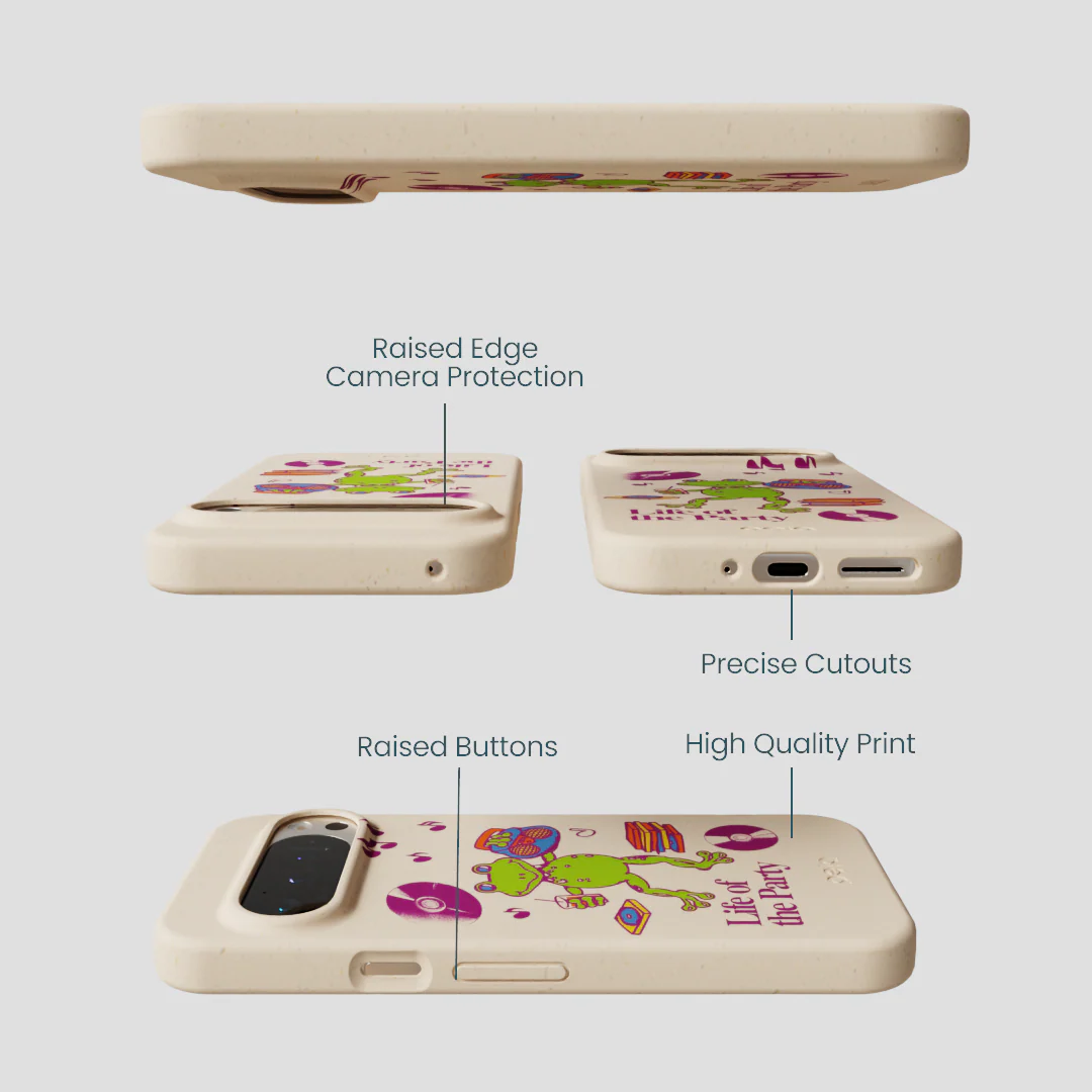 Seashell Frog Party Google Pixel 9/9 Pro Case - Image 3