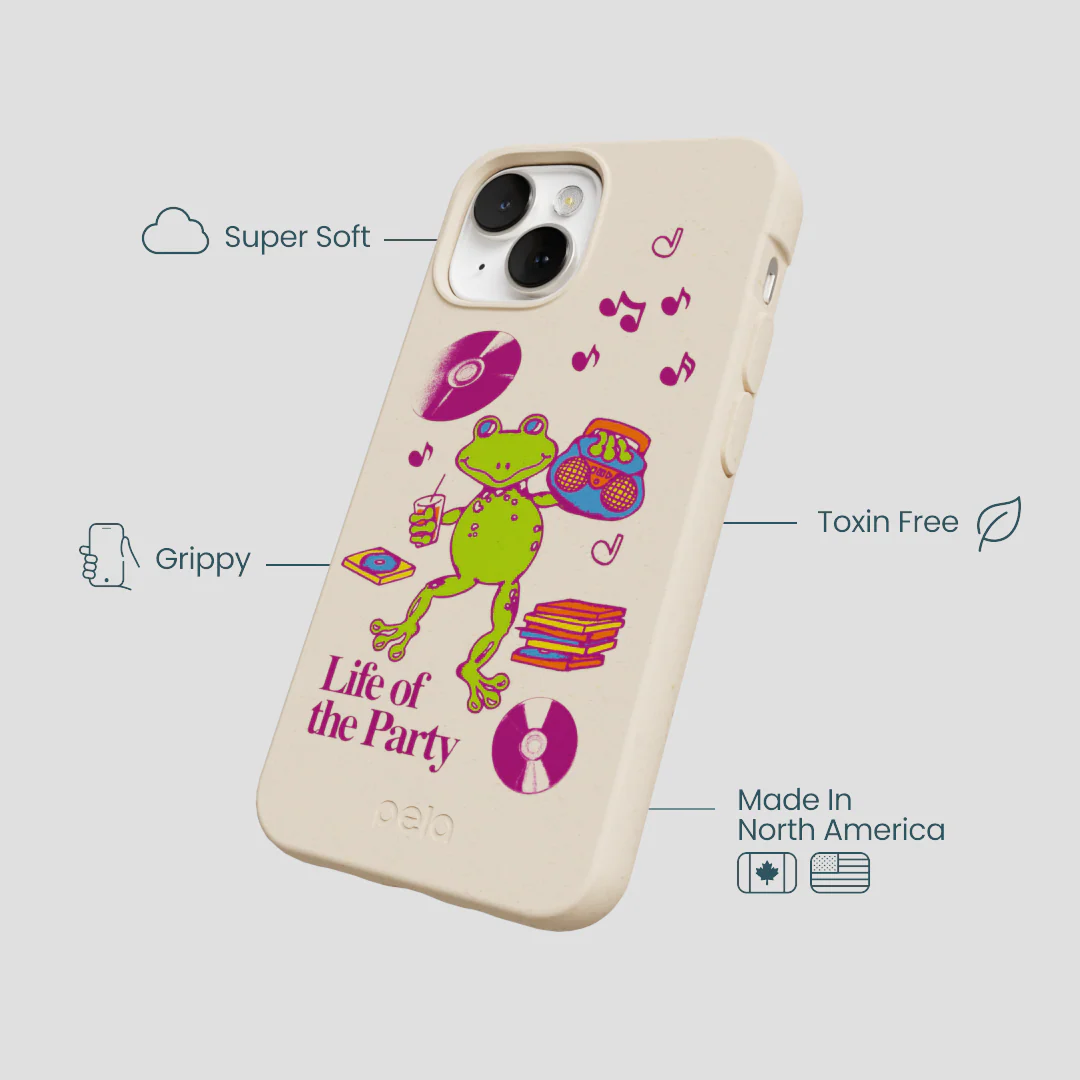 Seashell Frog Party iPhone 13 Case - Image 4