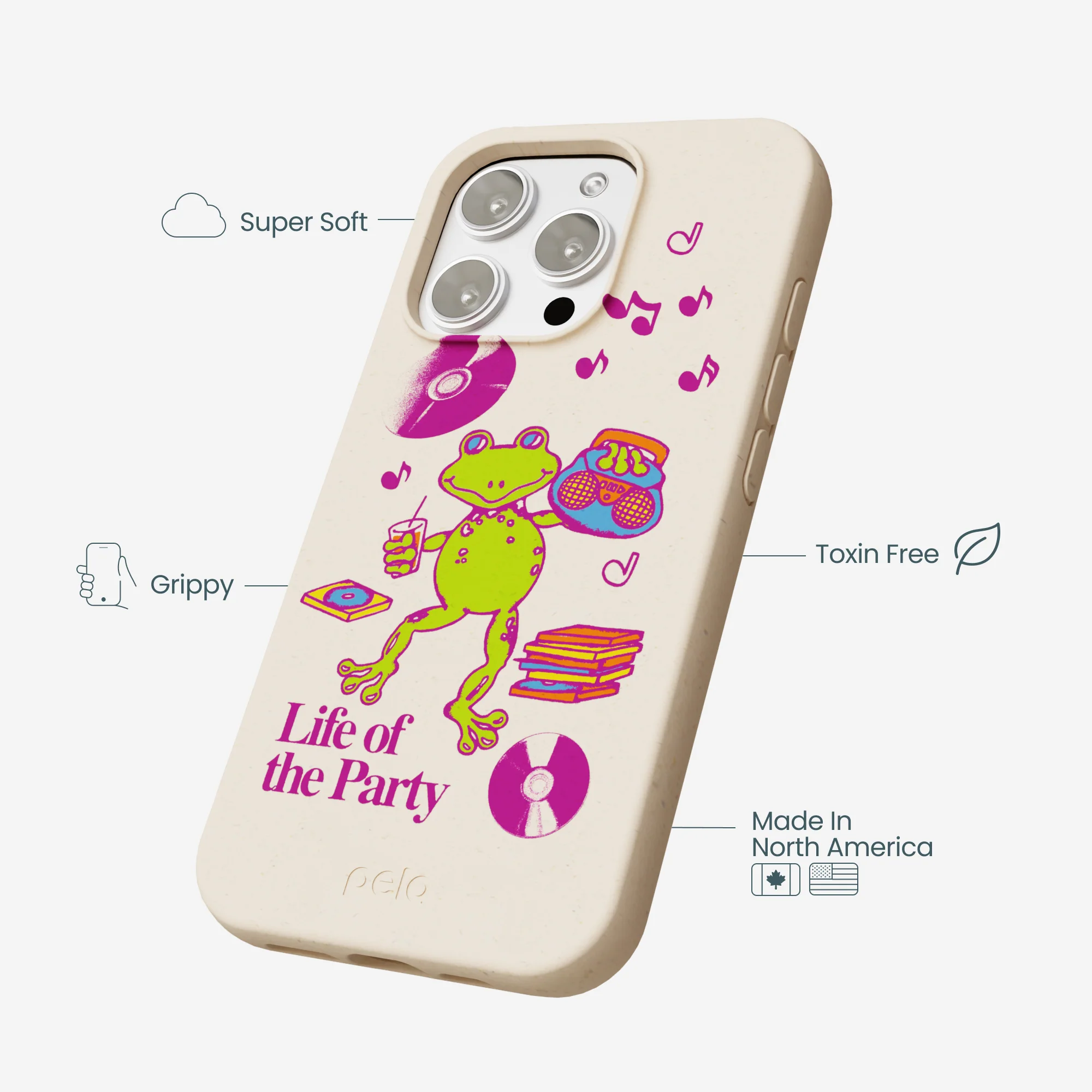 Seashell Frog Party iPhone 16 Pro Max Case - Image 4