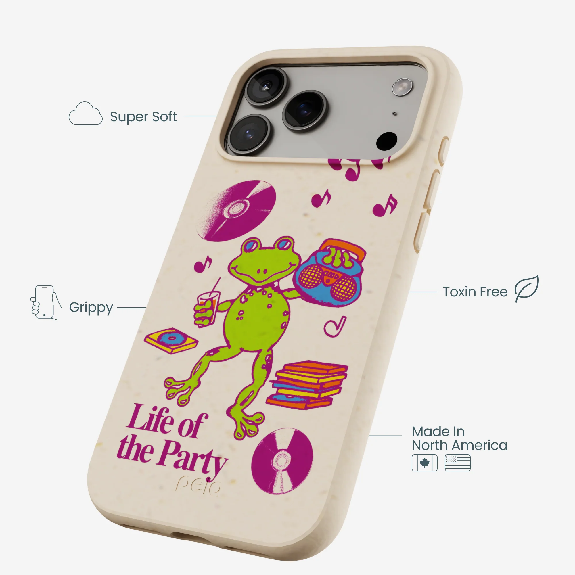 Seashell Frog Party iPhone 17 Pro Max Case - Image 4