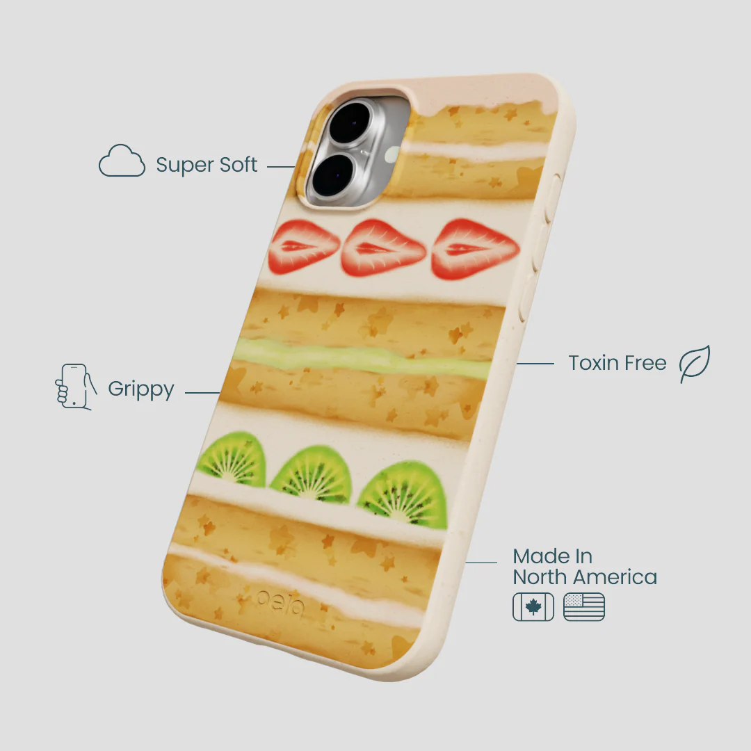 Seashell Fruit Cake iPhone 16 Plus Case - Image 4