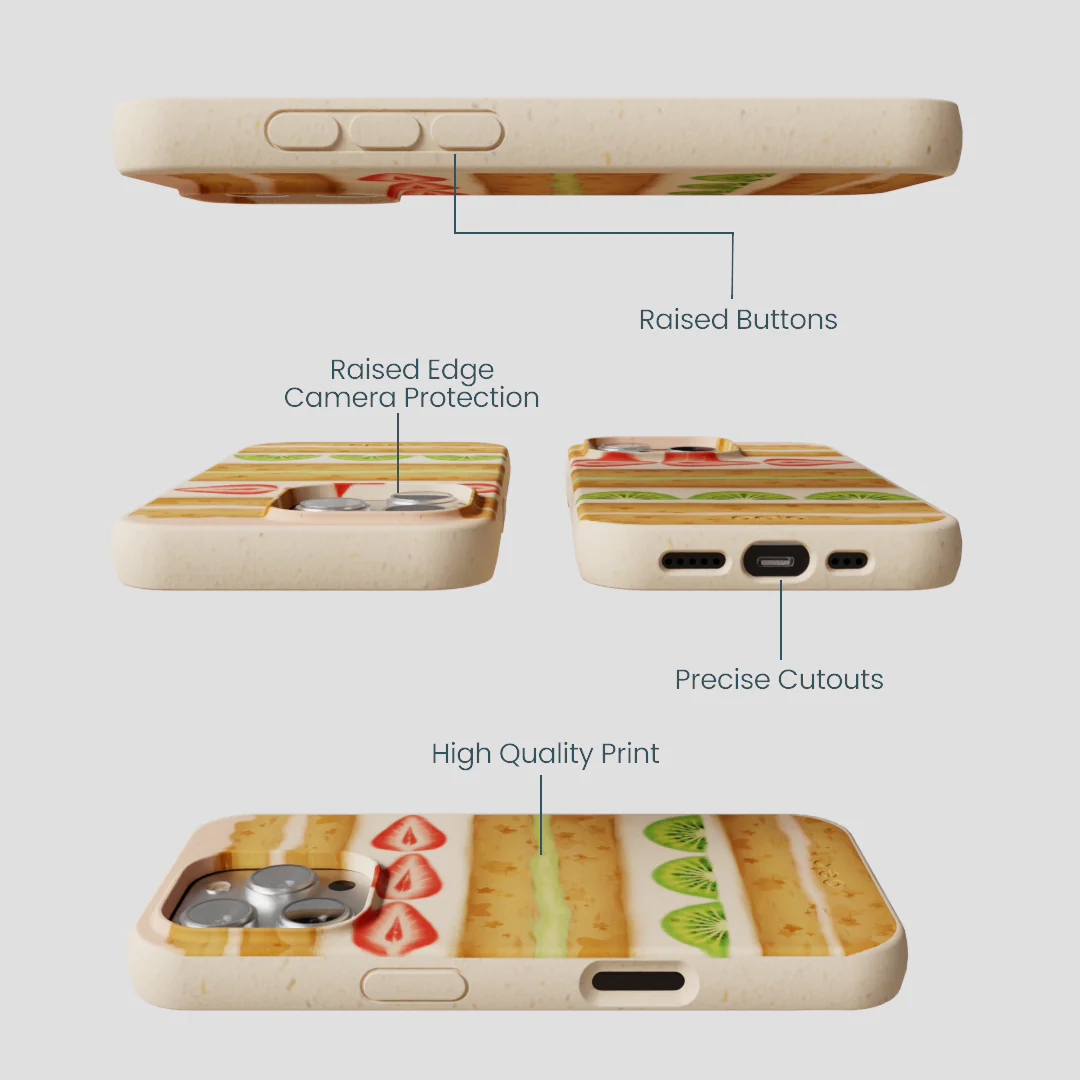 Seashell Fruit Cake iPhone 16 Pro Case - Image 3