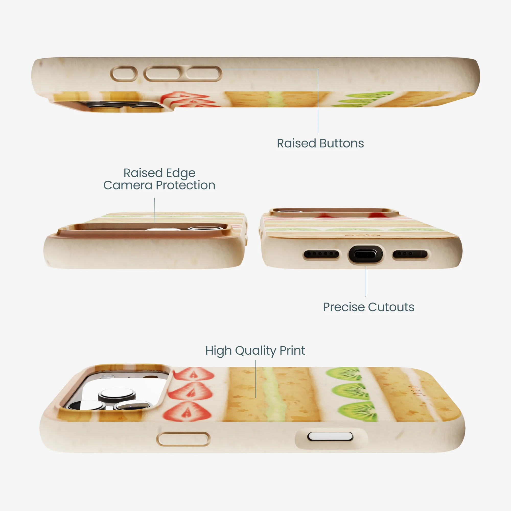Seashell Fruit Cake iPhone 17 Pro Max Case - Image 3
