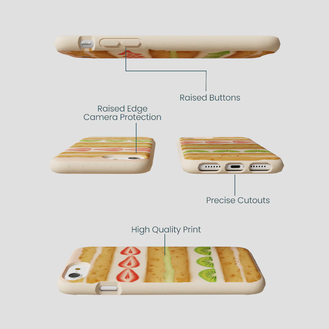 Seashell Fruit Cake iPhone 6/6s/7/8/SE Case - Image 3