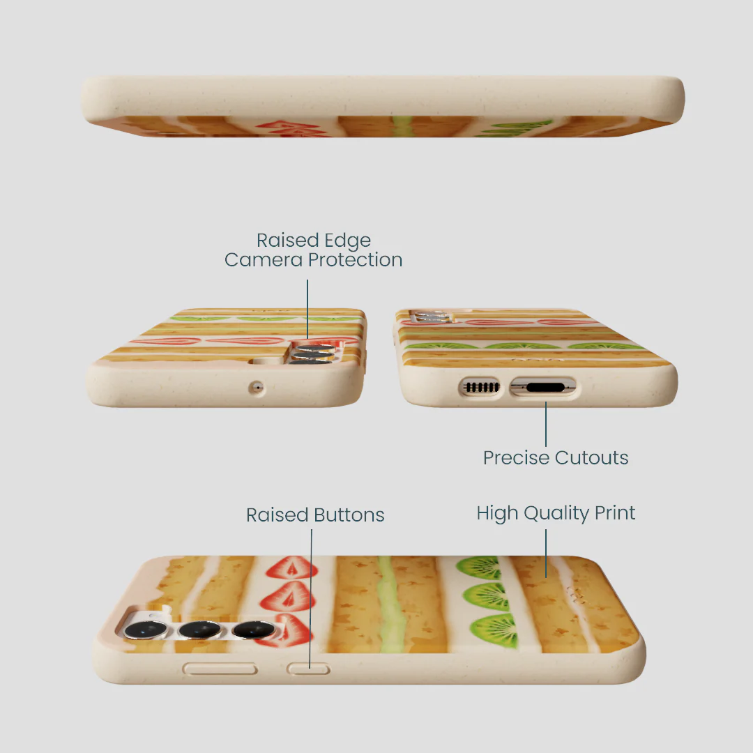 Seashell Fruit Cake Samsung Galaxy S23+(Plus) Case - Image 3