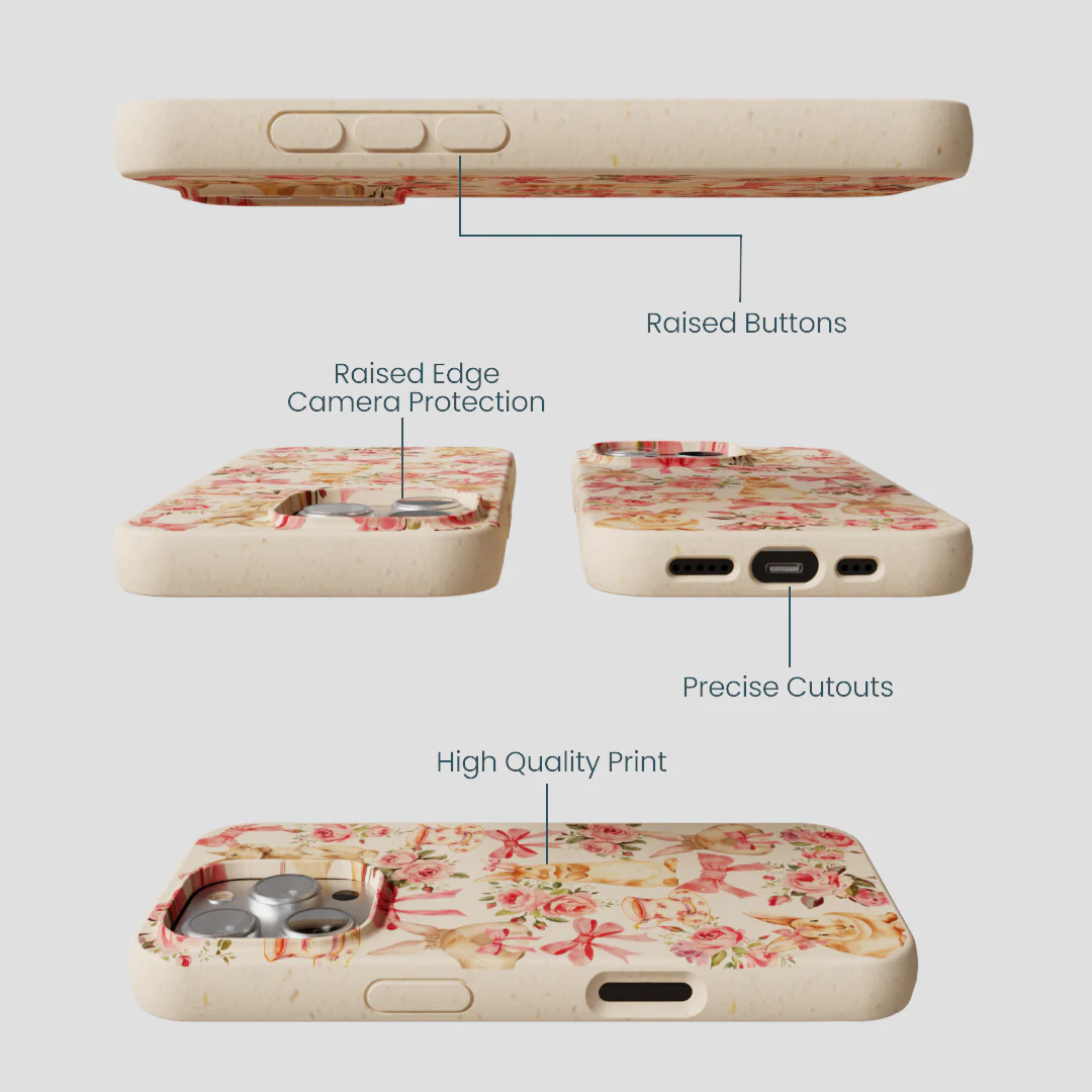 Seashell Garden Party iPhone 16 Pro Case - Image 3