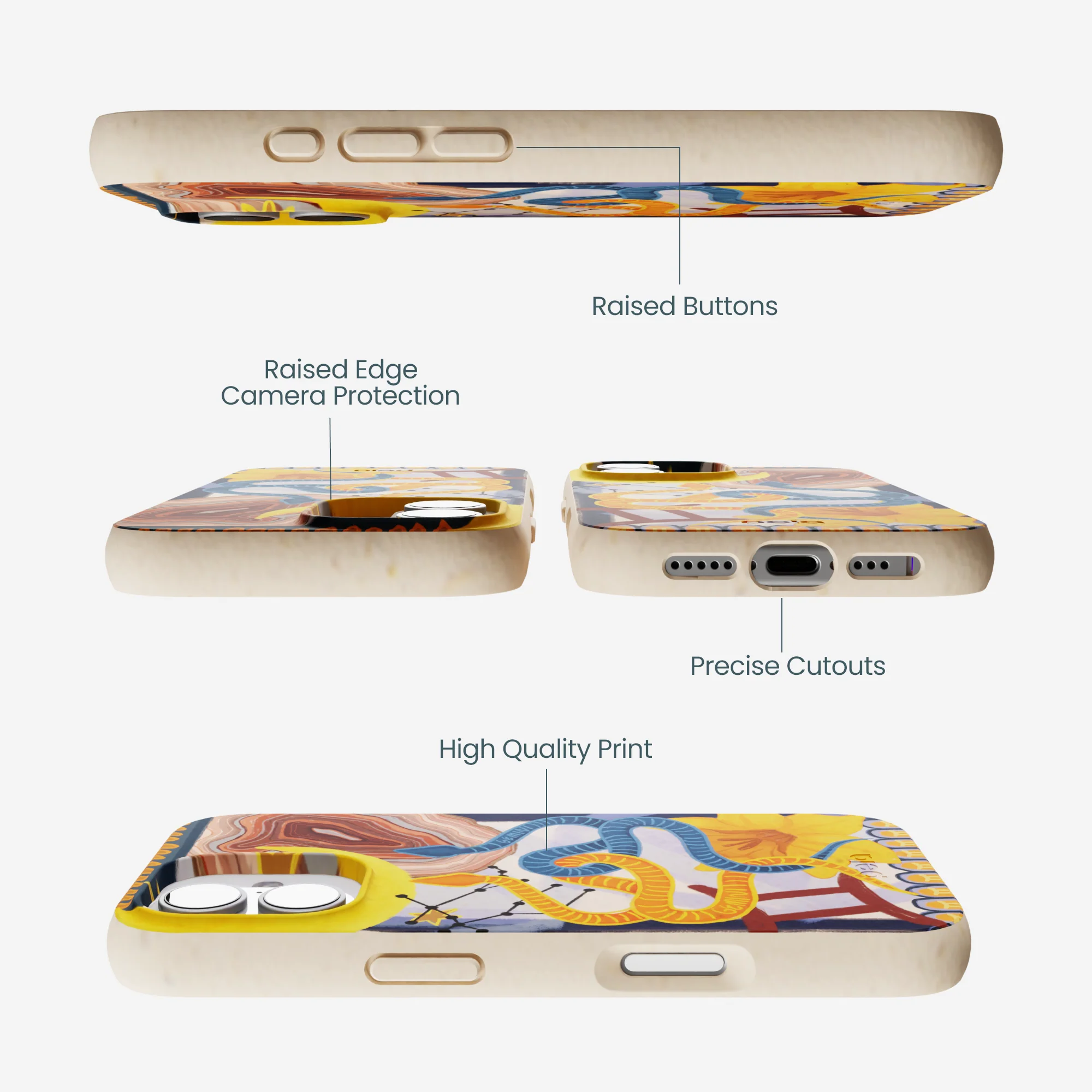 Seashell Gemini Twin iPhone 17 Case - Image 3