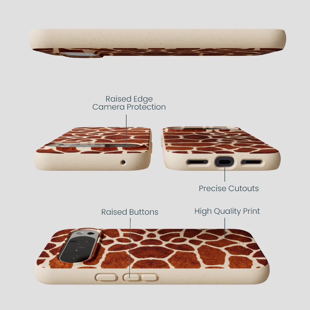Seashell Giraffe Google Pixel 10 Pro XL Case - Image 3
