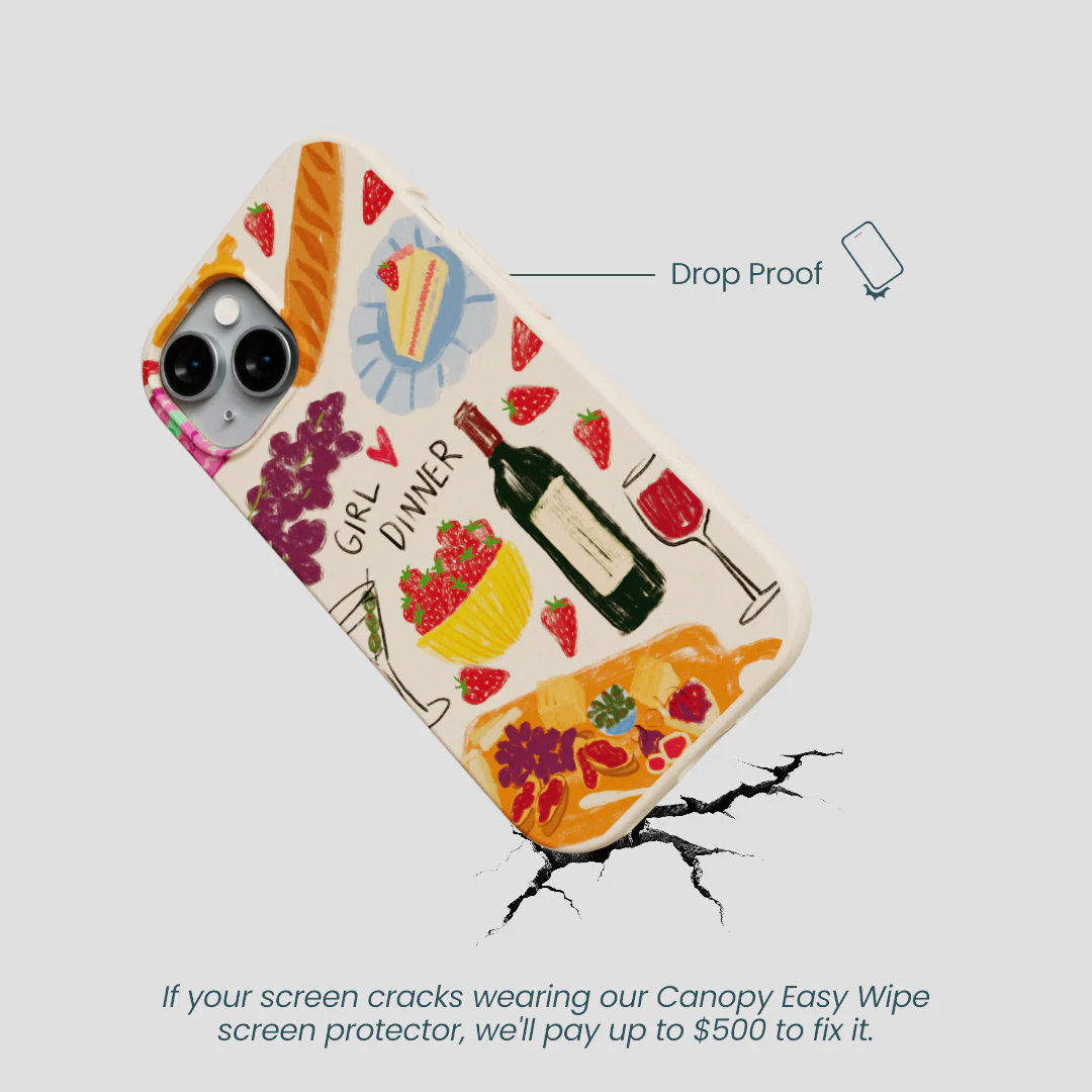 Seashell Girl Dinner iPhone 15 Case - Image 5