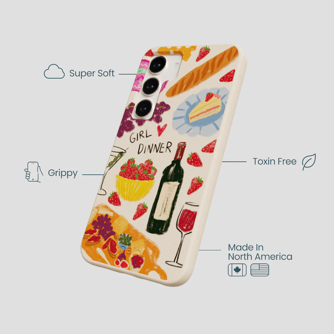 Seashell Girl Dinner Samsung Galaxy S23 Case - Image 4