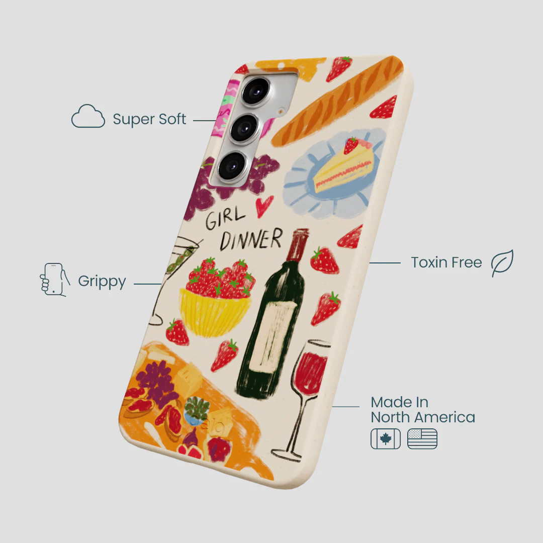 Seashell Girl Dinner Samsung Galaxy S25+(Plus) Case - Image 4