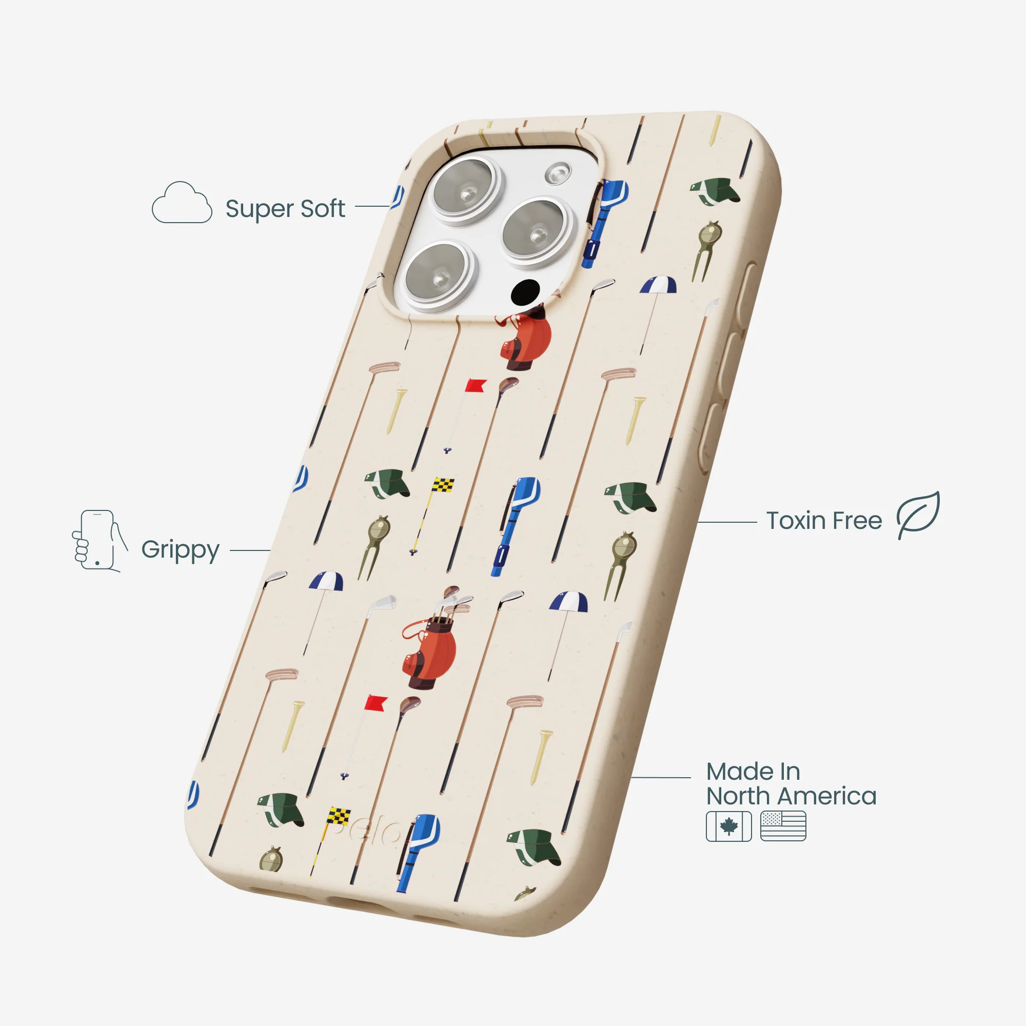 Seashell Golf Time iPhone 16 Pro Max Case - Image 4