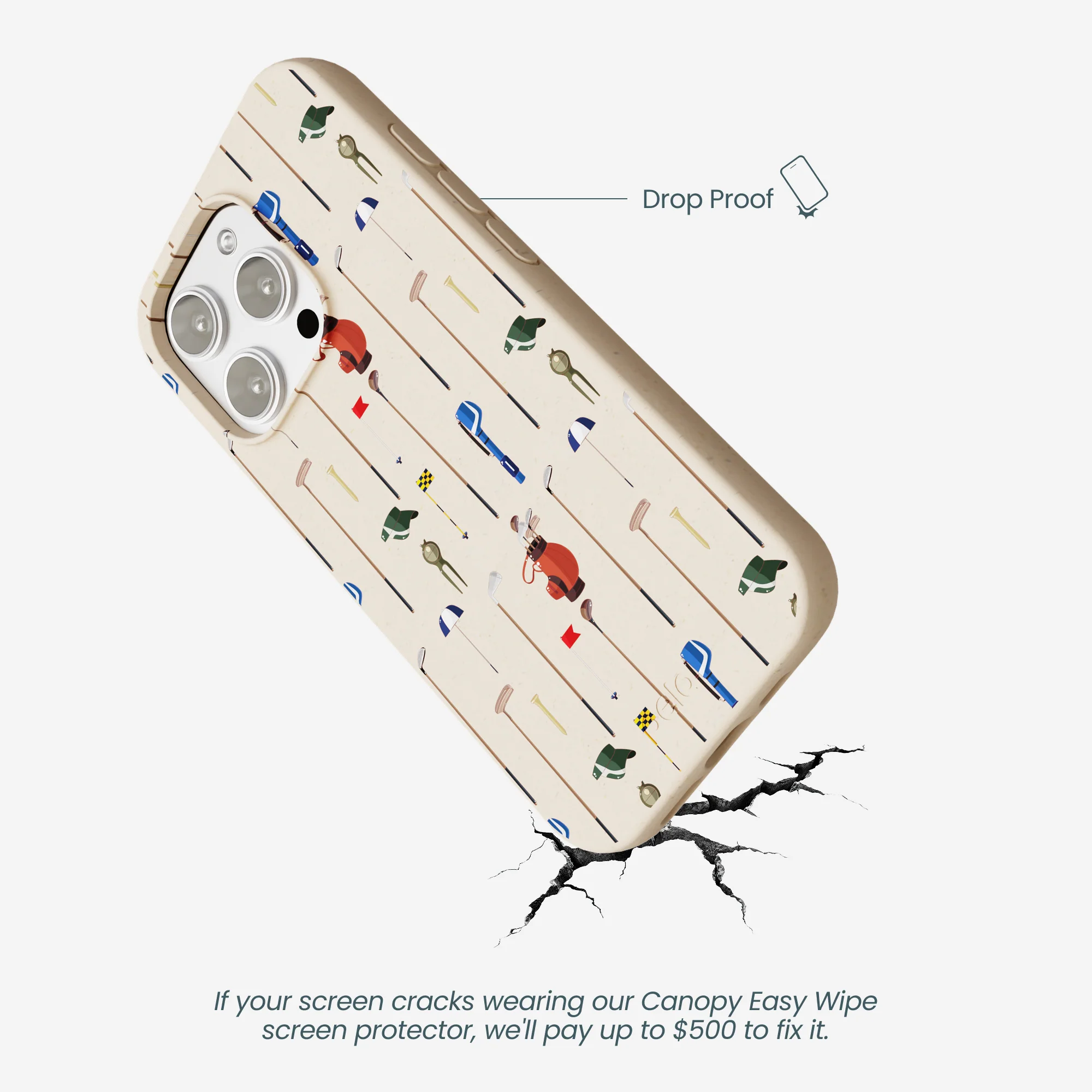 Seashell Golf Time iPhone 16 Pro Max Case - Image 5