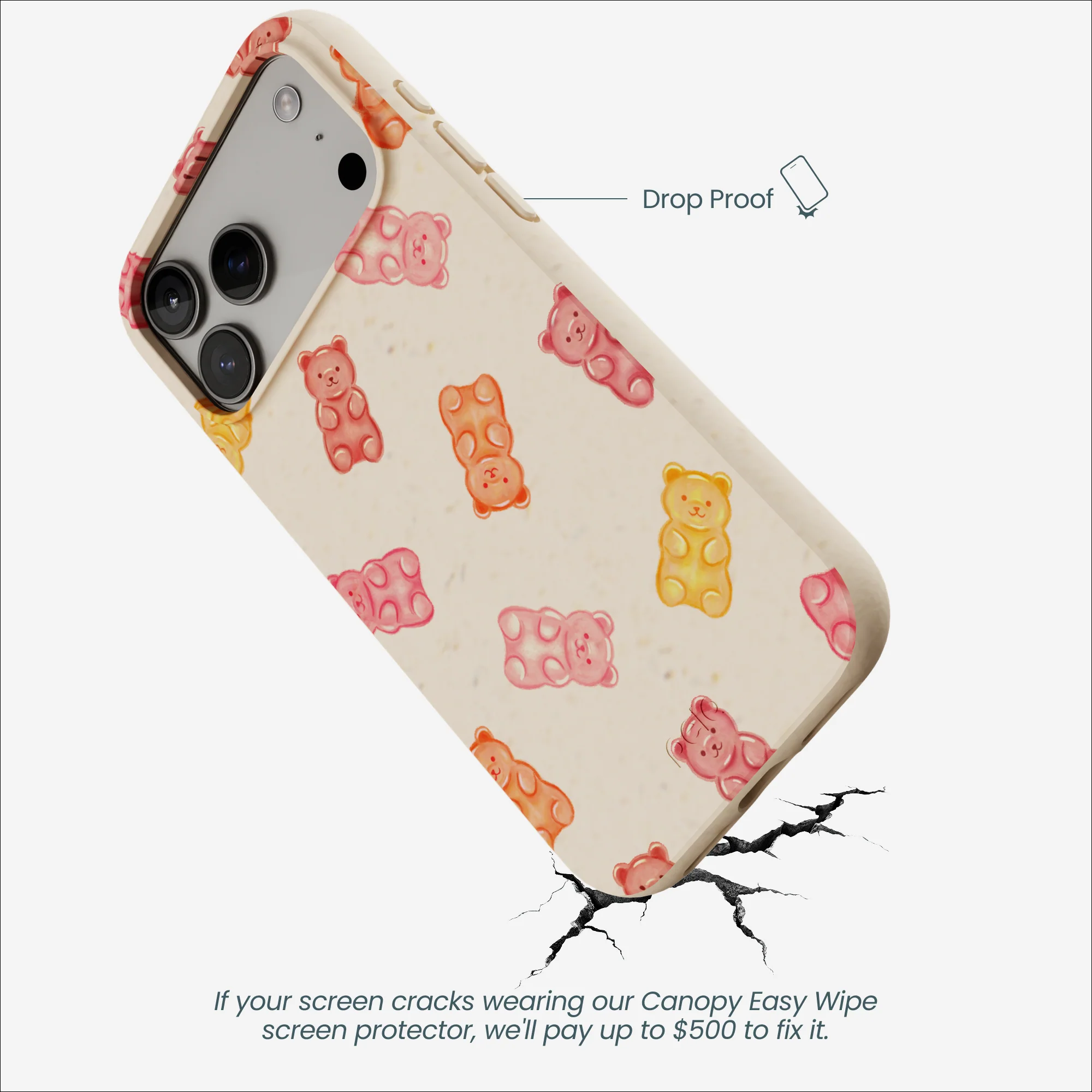 Seashell Gummy Bears iPhone 17 Pro Max Case - Image 5