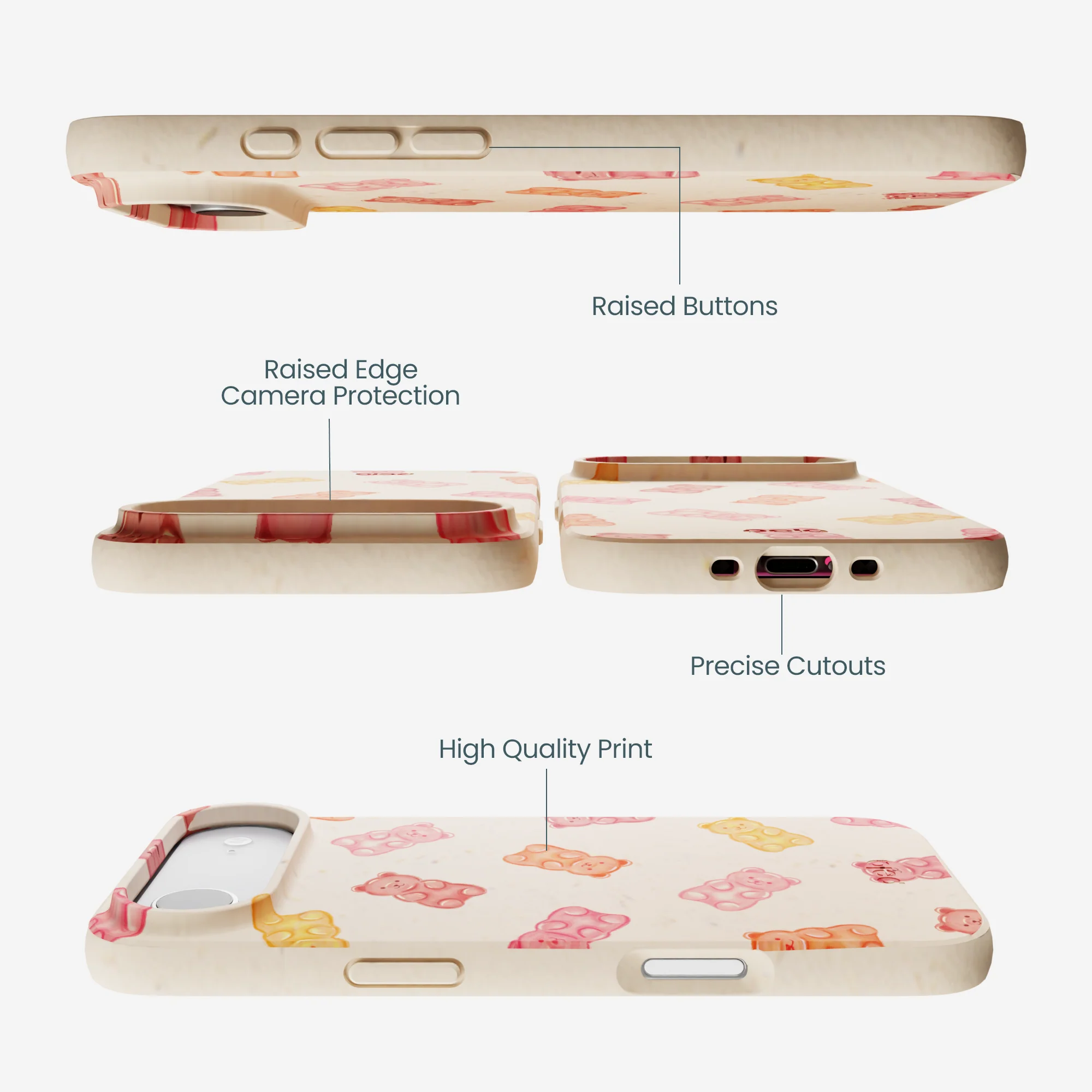 Seashell Gummy Bears iPhone Air Case - Image 3