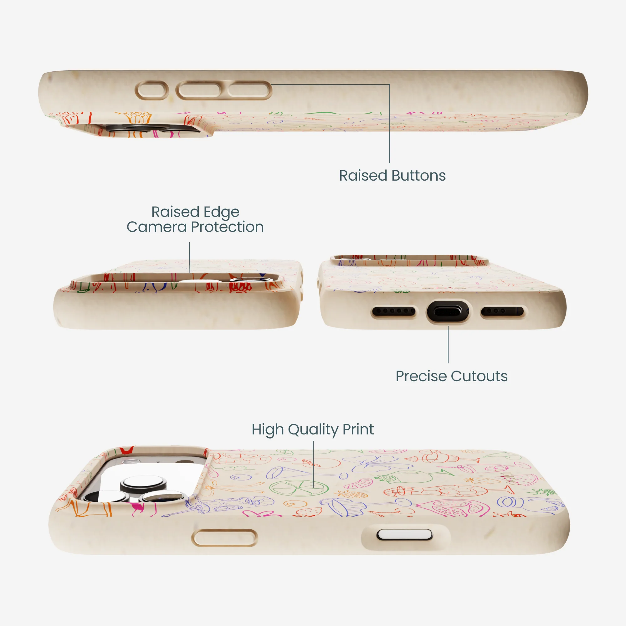 Seashell Happy Hour iPhone 17 Pro Max Case - Image 3