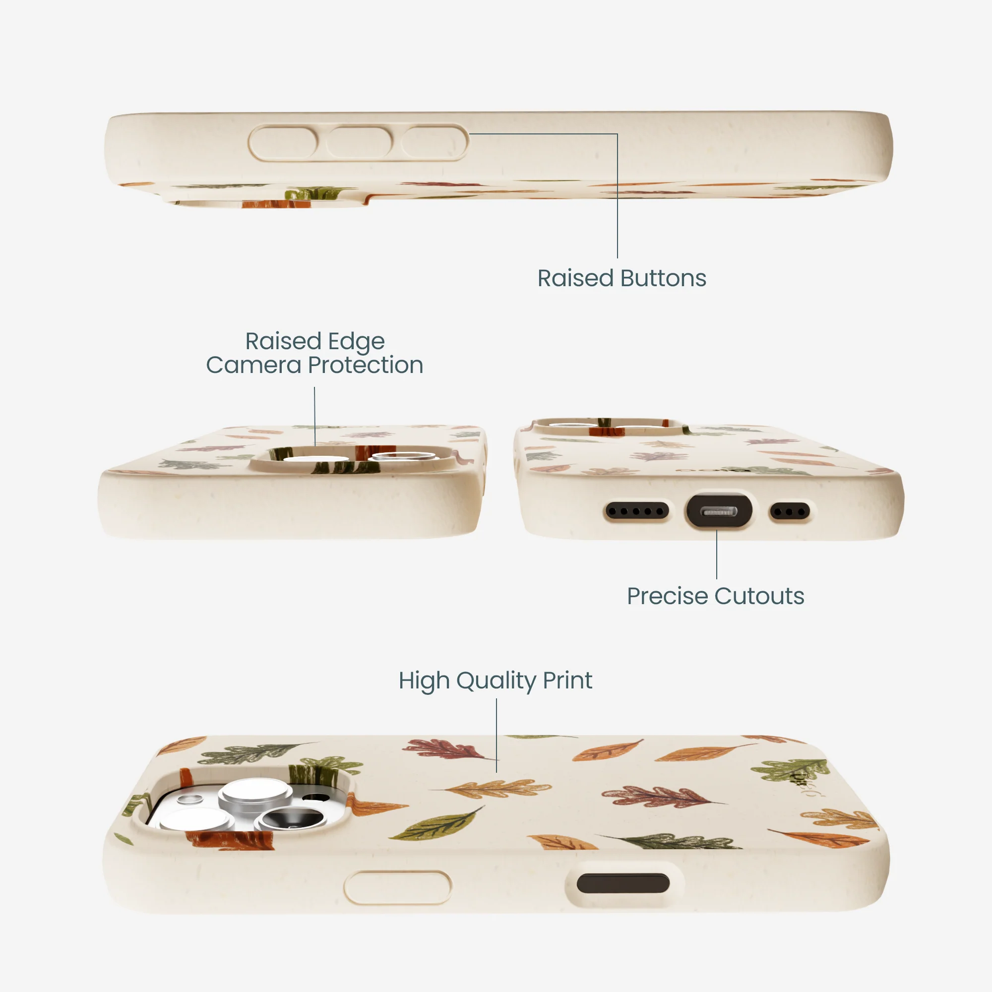 Seashell Harvest Hues iPhone 16 Pro Max Case - Image 3