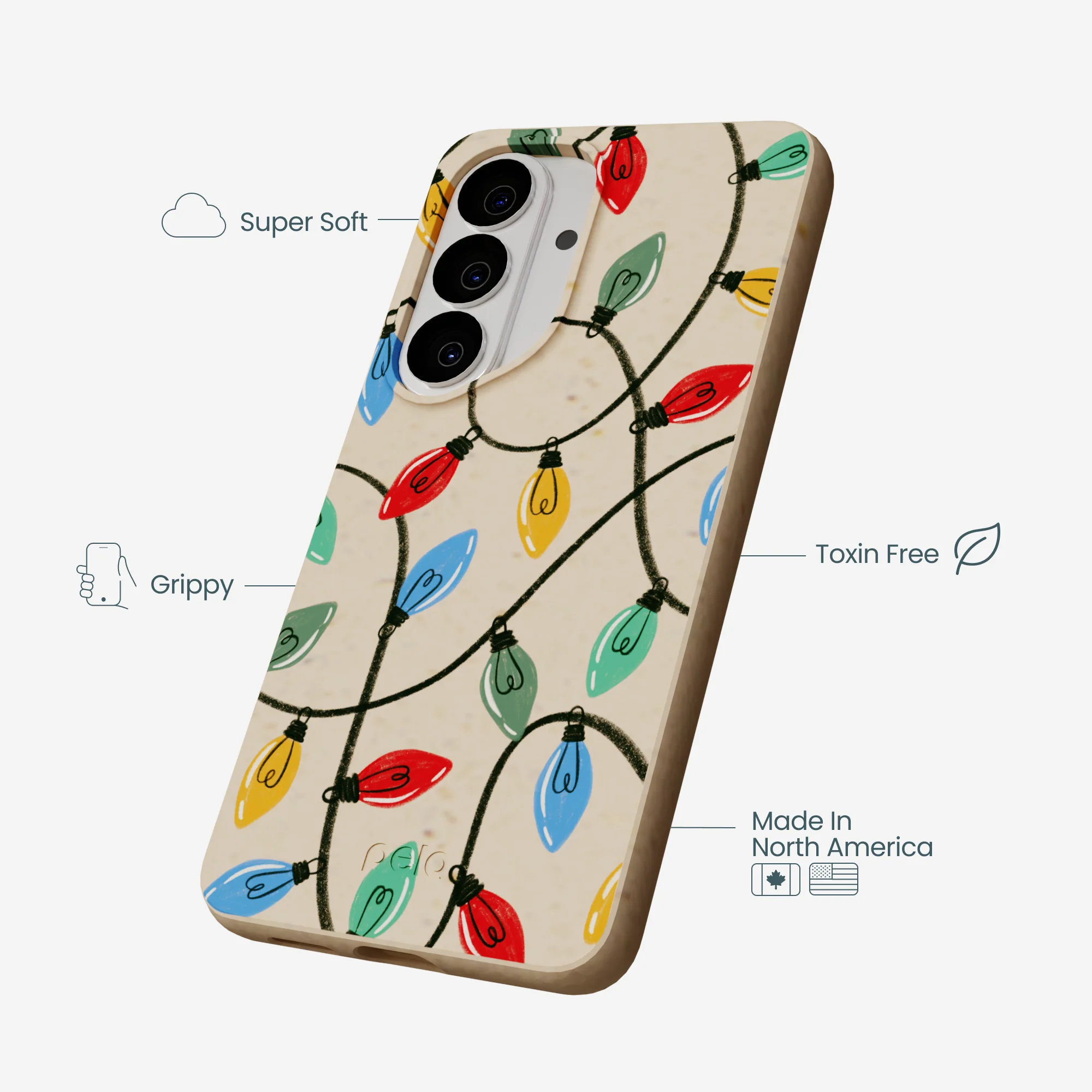 Seashell Holiday Lights Samsung Galaxy S26 Case - Image 4