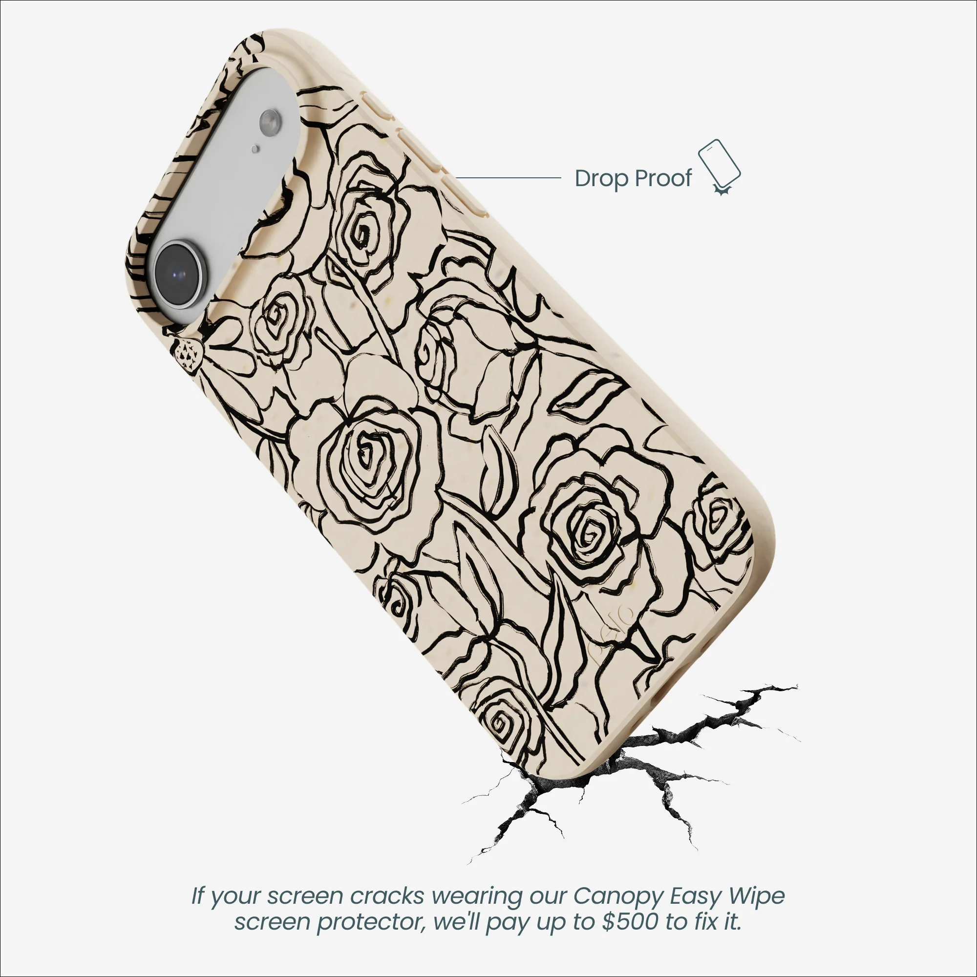 Seashell Inked Blooms iPhone Air Case - Image 5