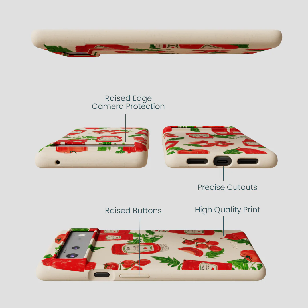 Seashell Ketchup Party Google Pixel 6a Case - Image 3