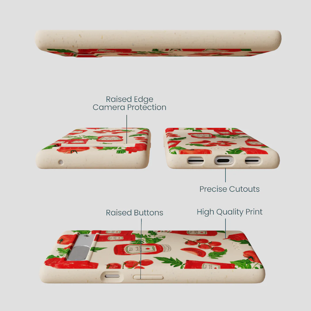 Seashell Ketchup Party Google Pixel 7a Case - Image 3
