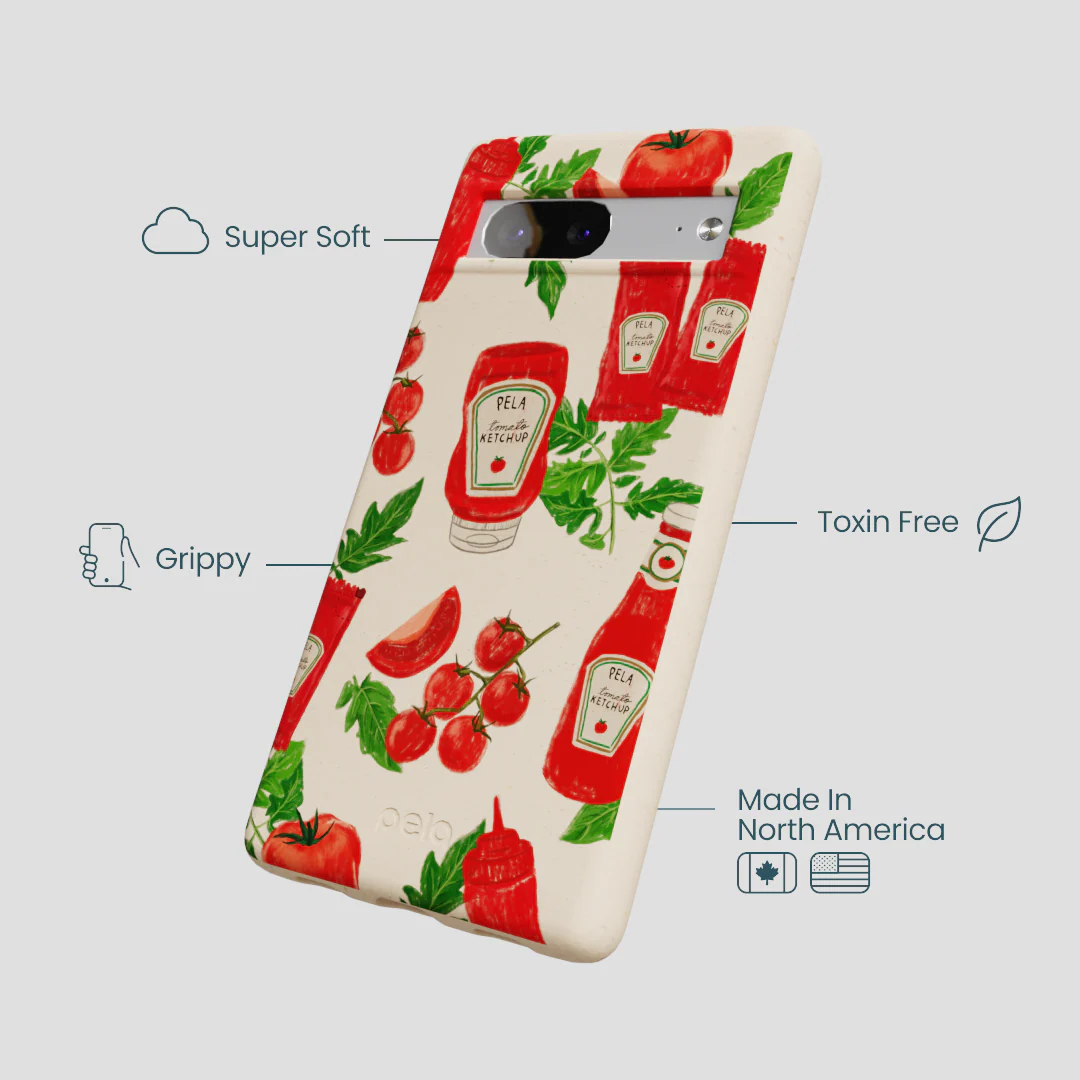 Seashell Ketchup Party Google Pixel 7a Case - Image 4