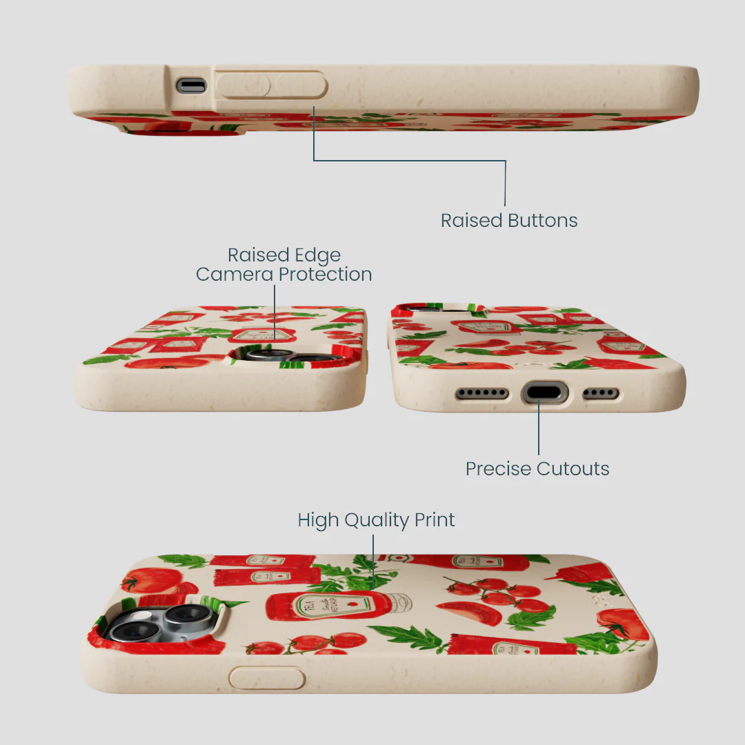 Seashell Ketchup Party iPhone 15 Plus Case - Image 3