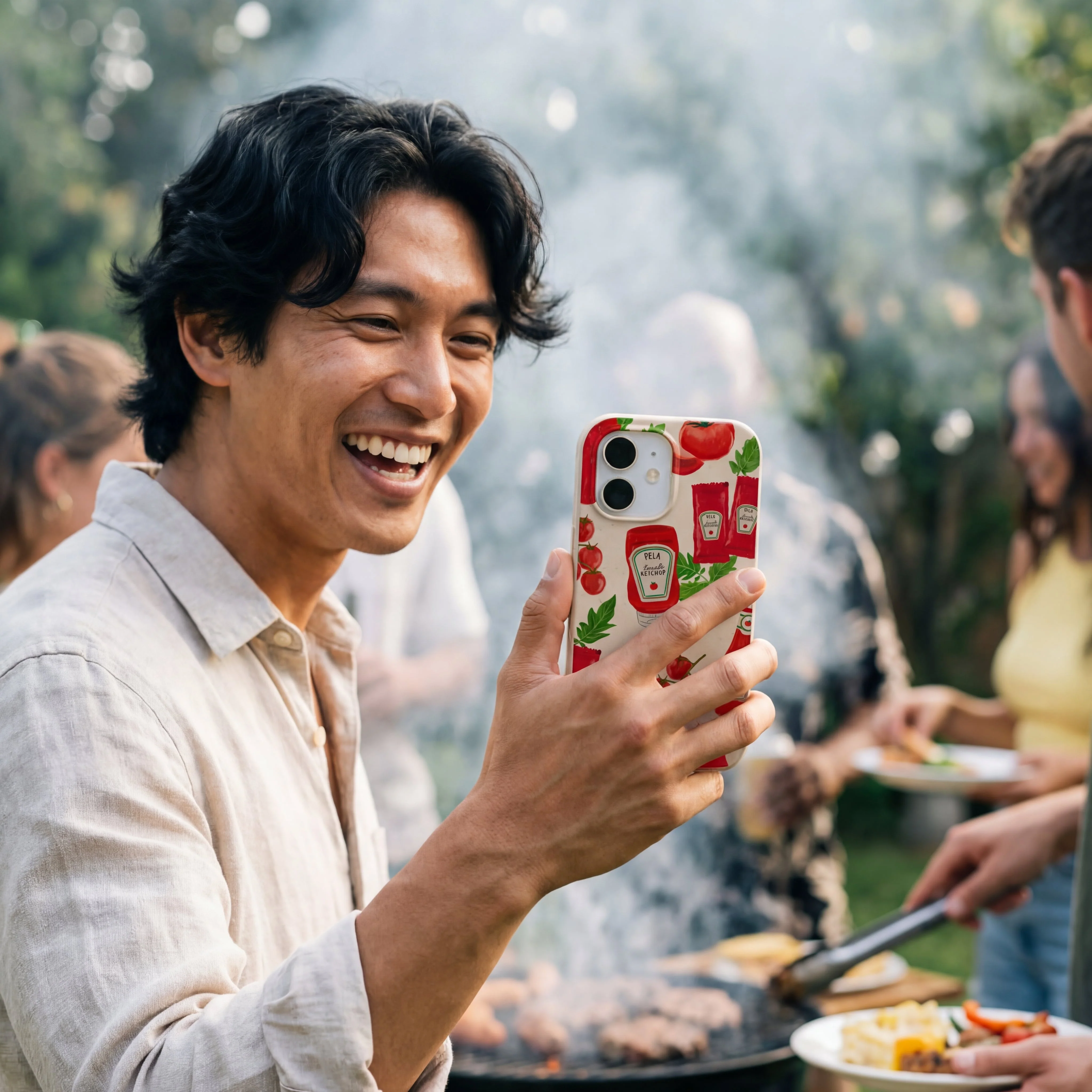 Seashell Ketchup Party iPhone 16 Case - Image 2